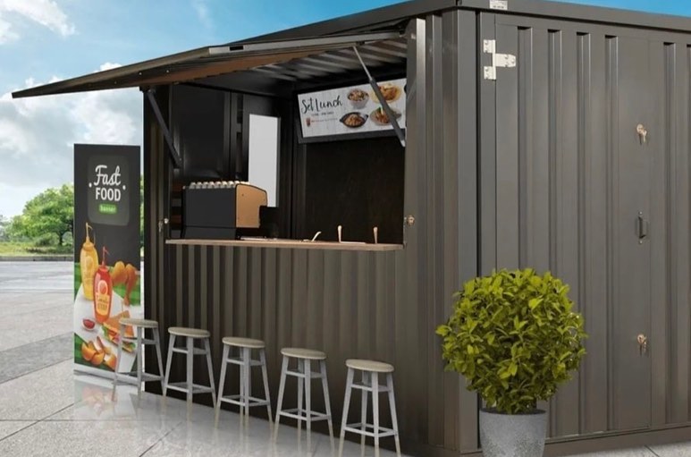 Flatbox food kiosk